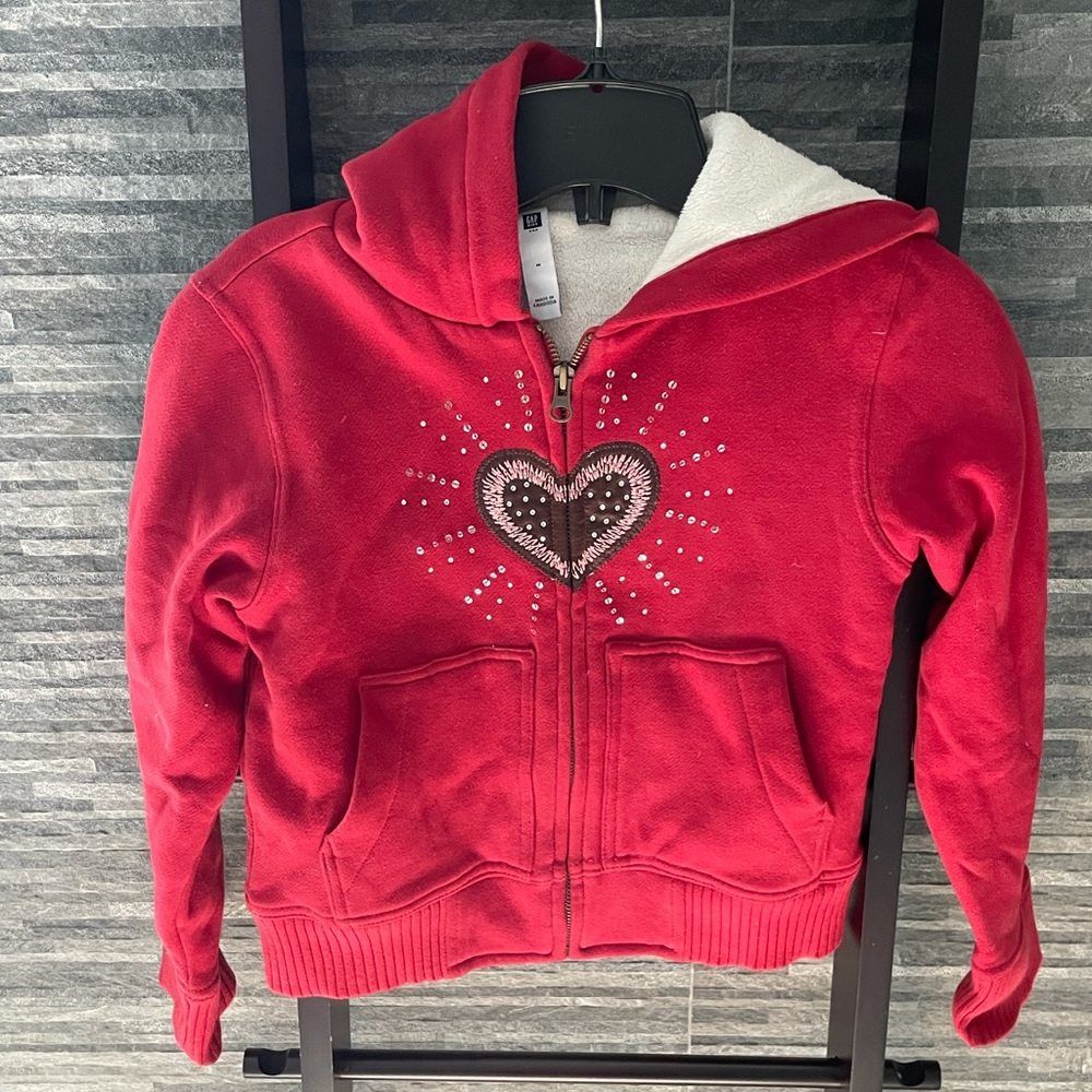 Gap Girls Fleece Lined Hoodie - Size M 8